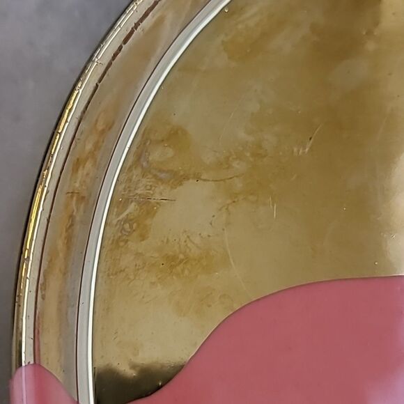 Anthropologie Tamatoa Side Plate Gold Pink White Home Goods 7 Inch Dinnerware - Picture 3 of 6